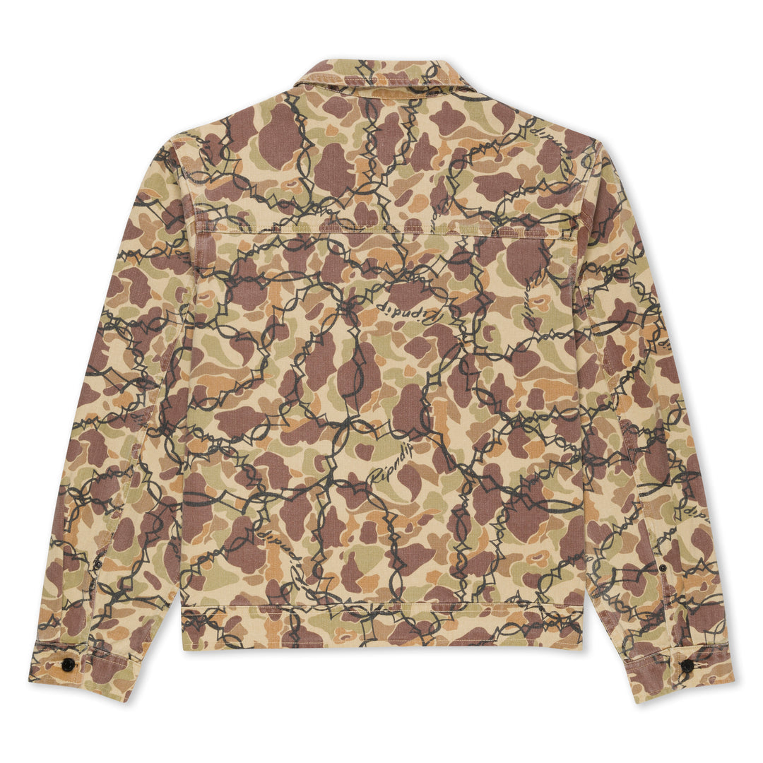 WIRED BUTTON UP JACKET (TAN CAMO)