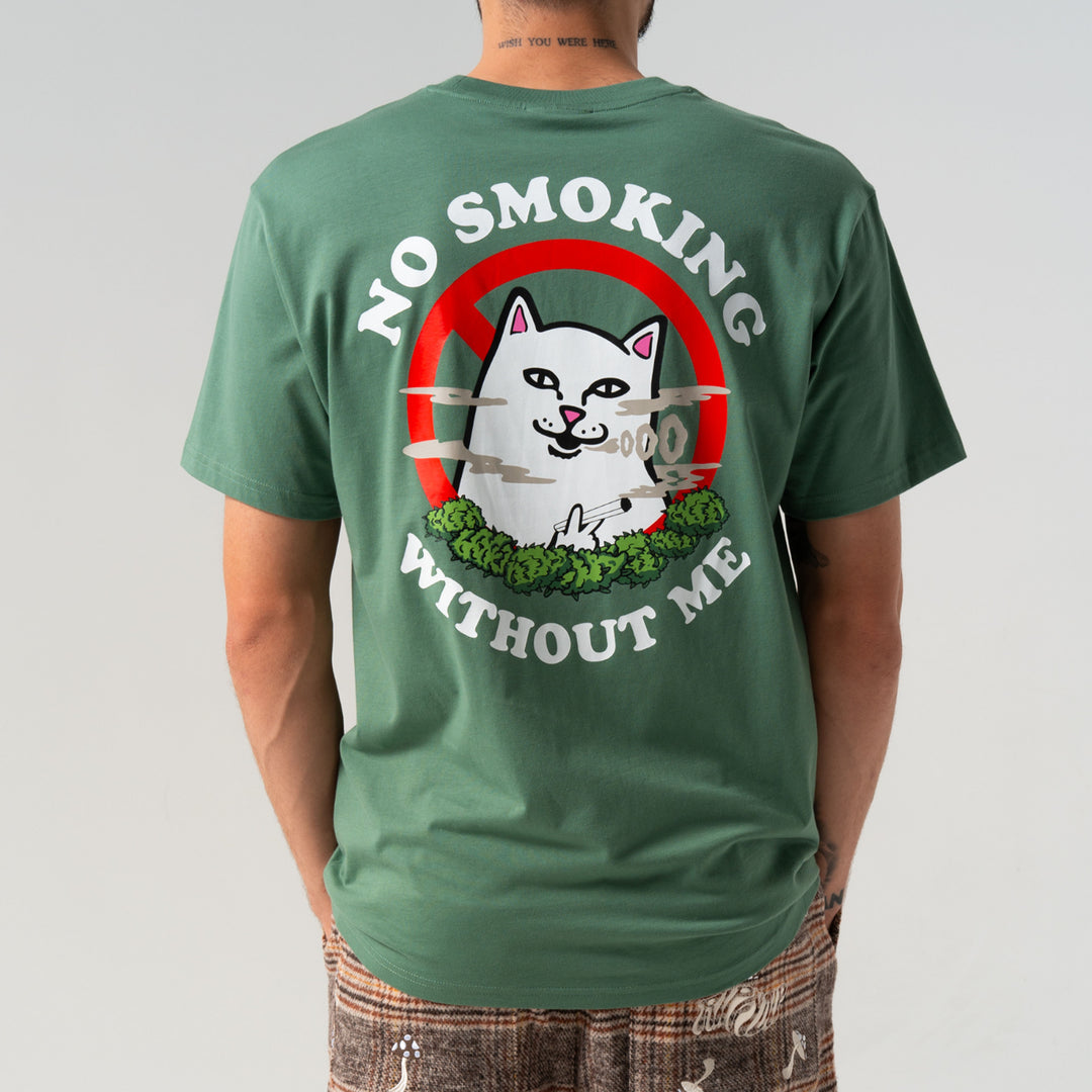 NO SMOKING TEE (LIGHT OLIVE)