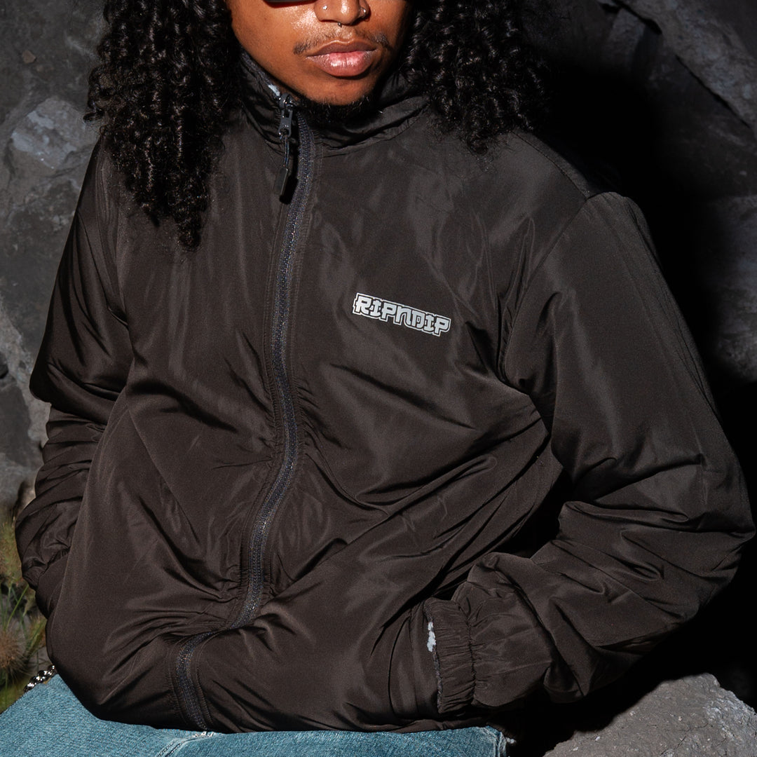 HAKU REVERSIBLE JACKET (BLACK / CHARCOAL)