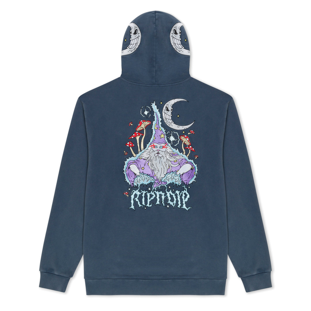 ORACLE DOUBLE HOOD HOODIE (NAVY MINERAL WASH)