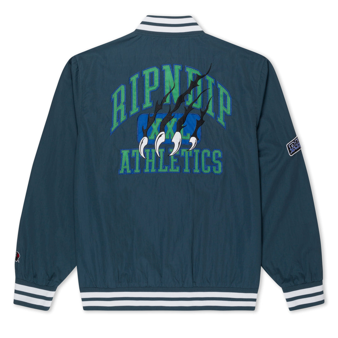 RIPNDIP ATHLETICS STADIUM JACKET (NAVY)