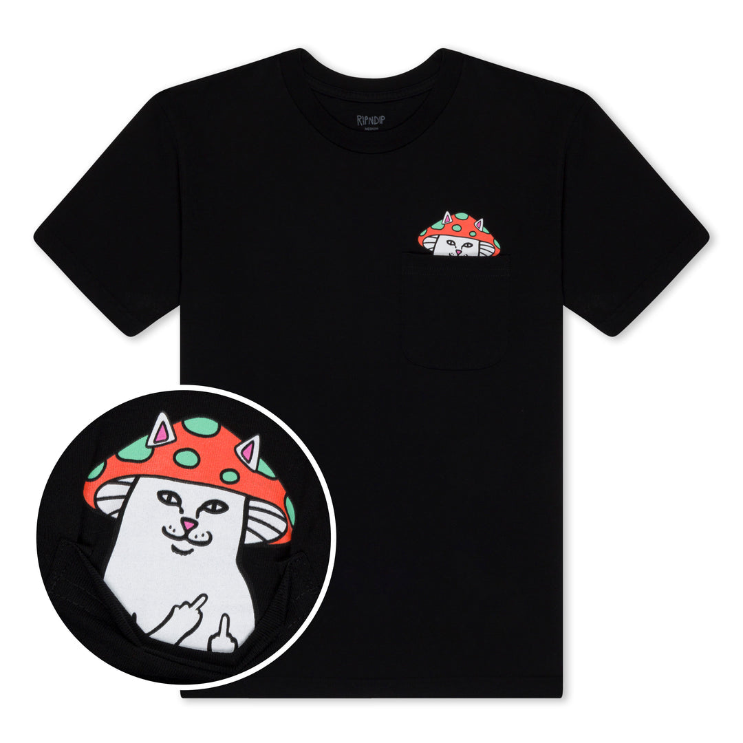 LORD SHROOMY POCKET TEE (BLACK)
