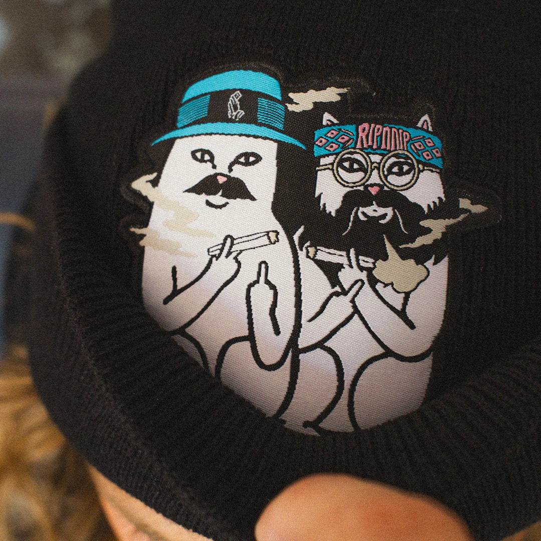 CHEECH AND NERM BEANIE (BLACK)