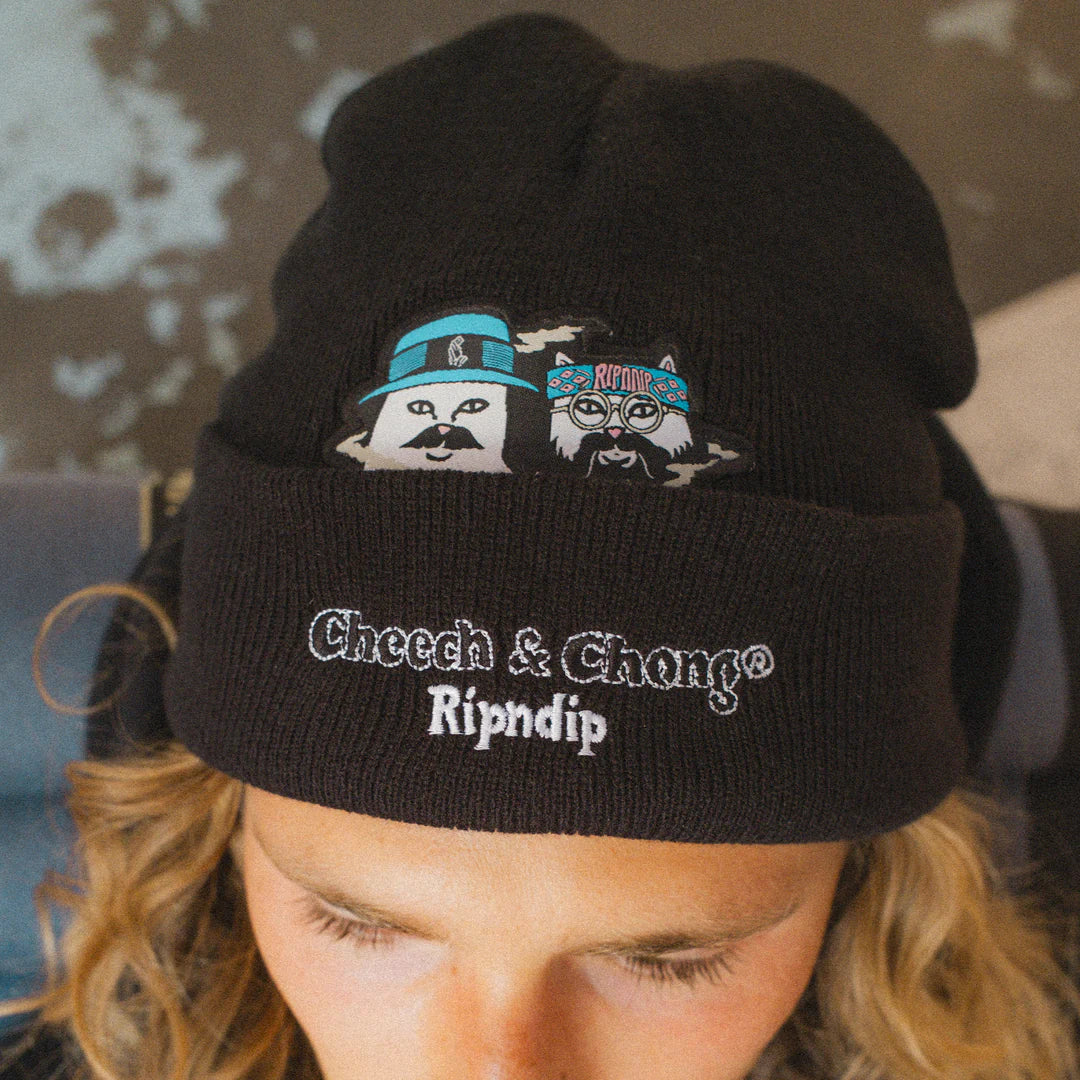 CHEECH AND NERM BEANIE (BLACK)