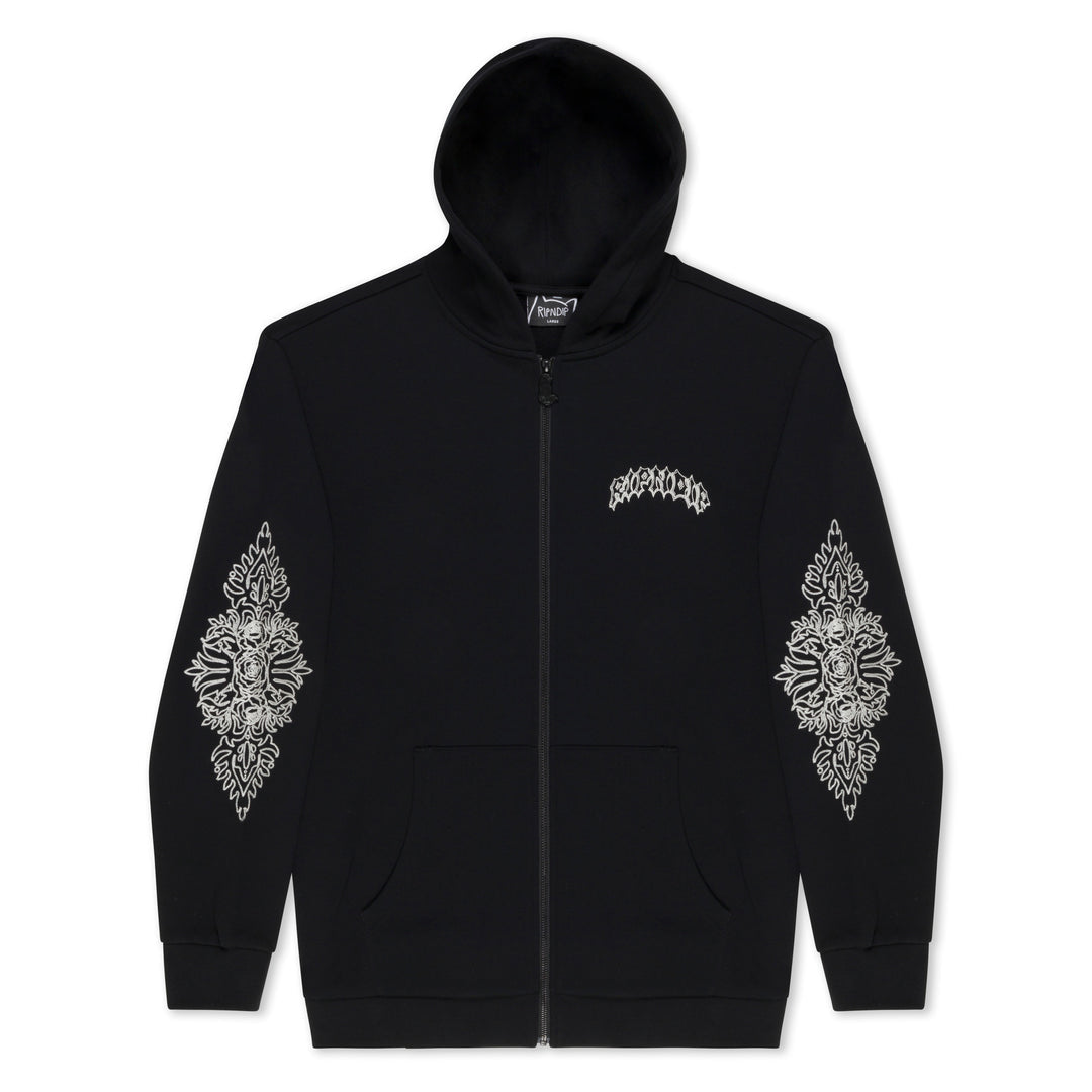 MOTHER NERM ZIP UP HOODIE (BLACK)