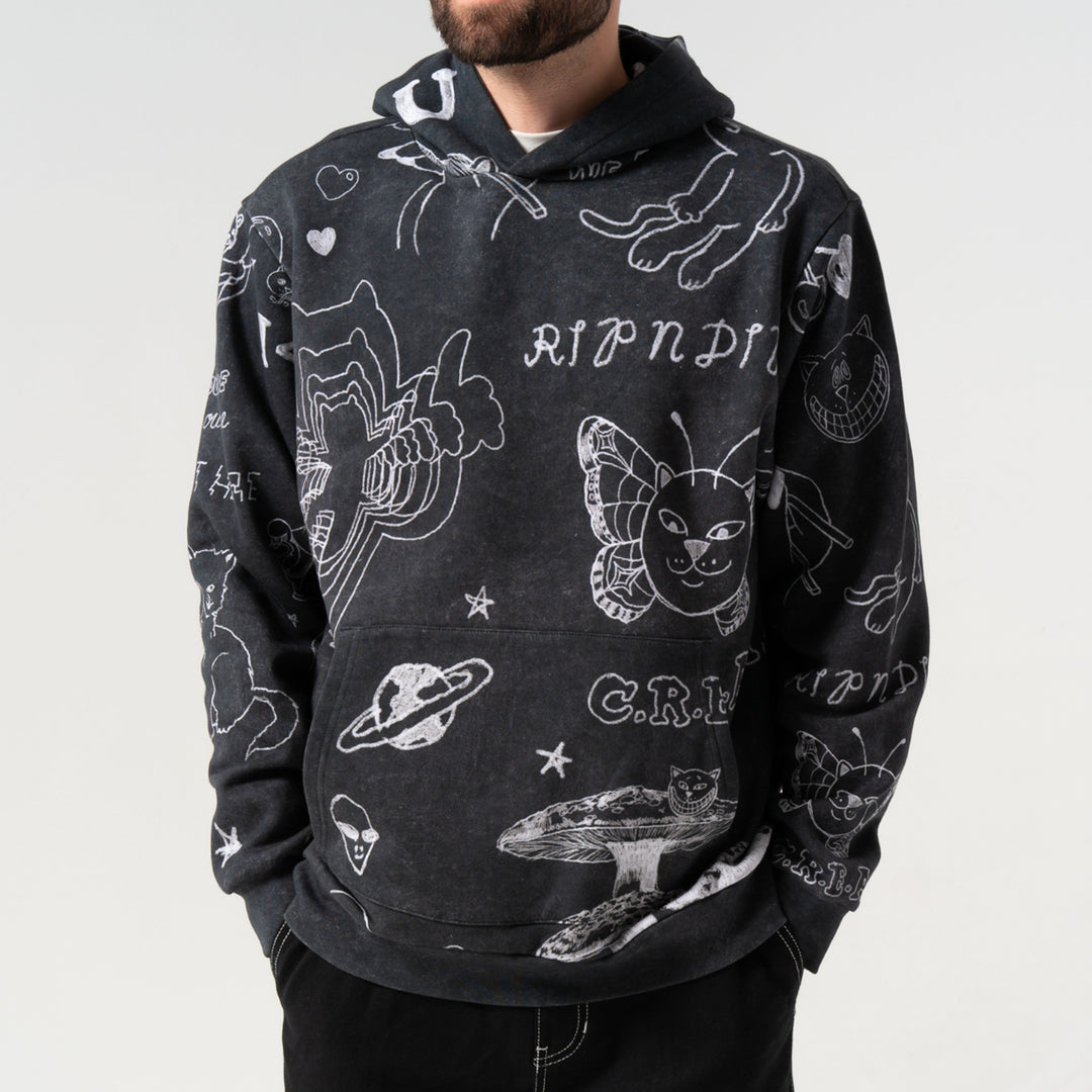 NERMAL DOMINATION HOODIE (BLACK VINTAGE)