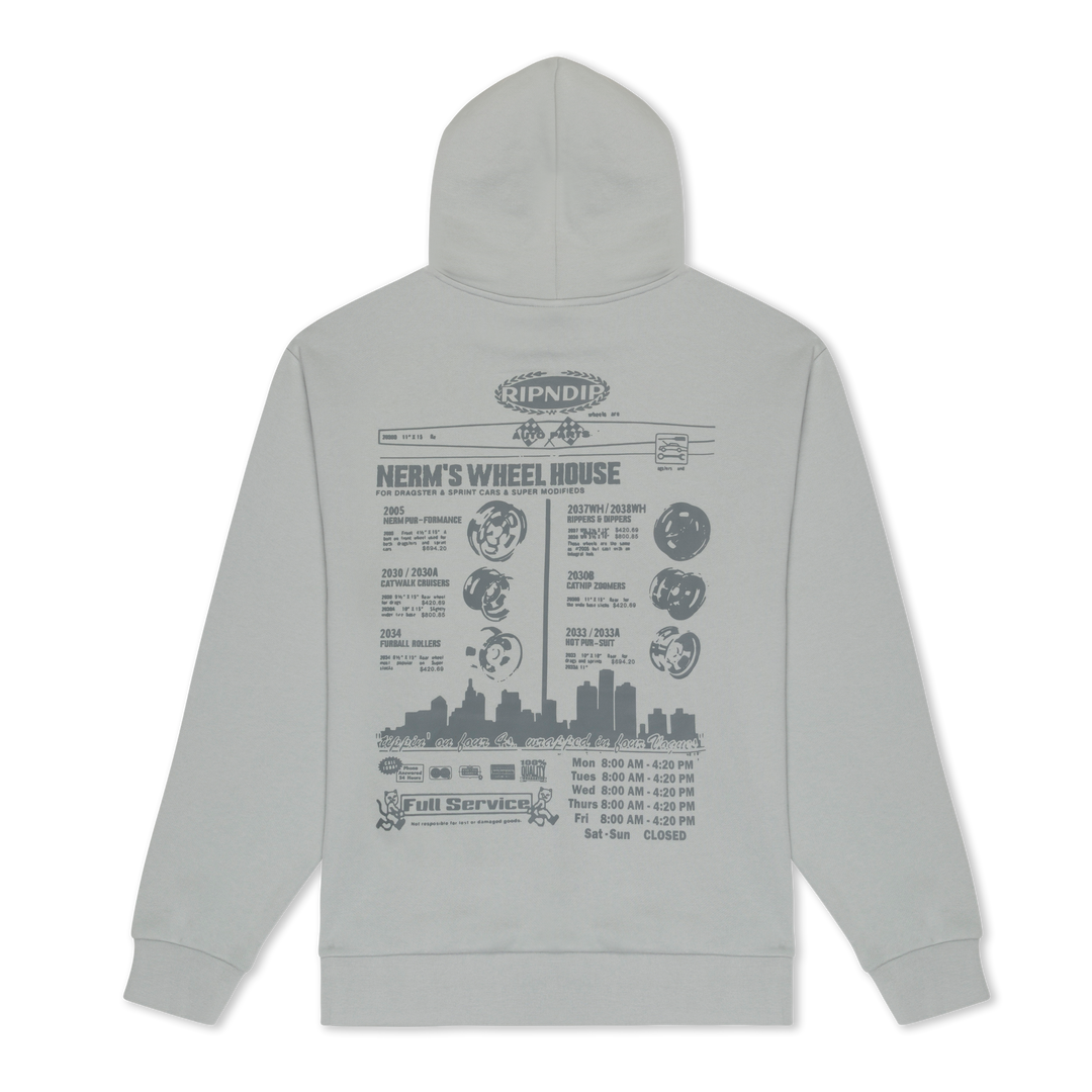 NERM ON WHEELS HOODIE (GREY)