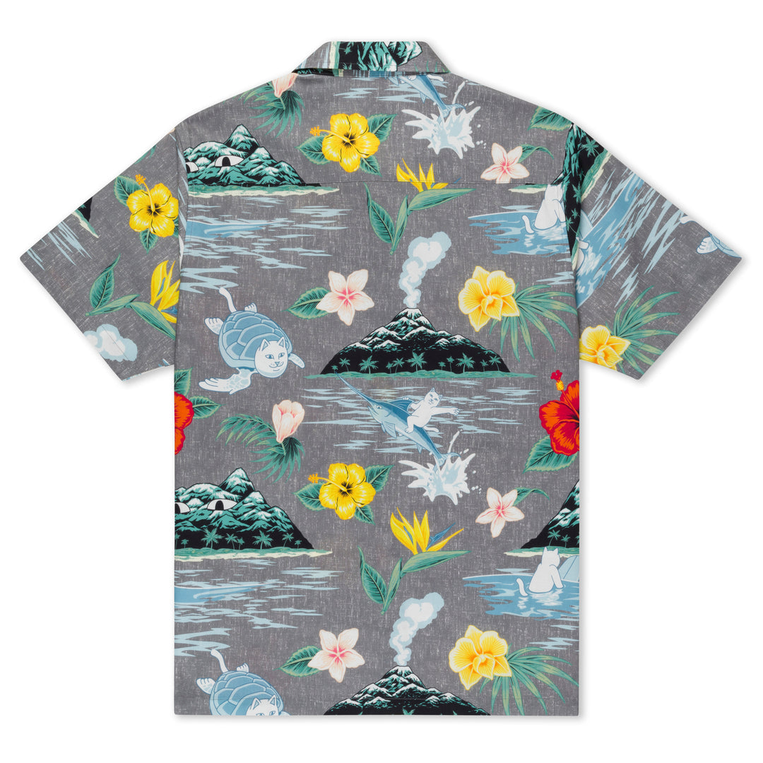 ISLANDERS BUTTON UP SHIRT (CHARCOAL)