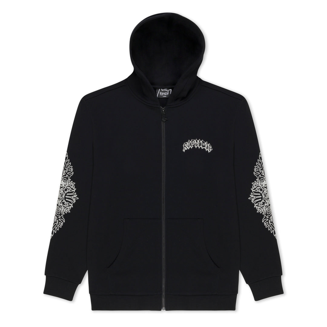 MOTHER NERM ZIP UP HOODIE (BLACK)