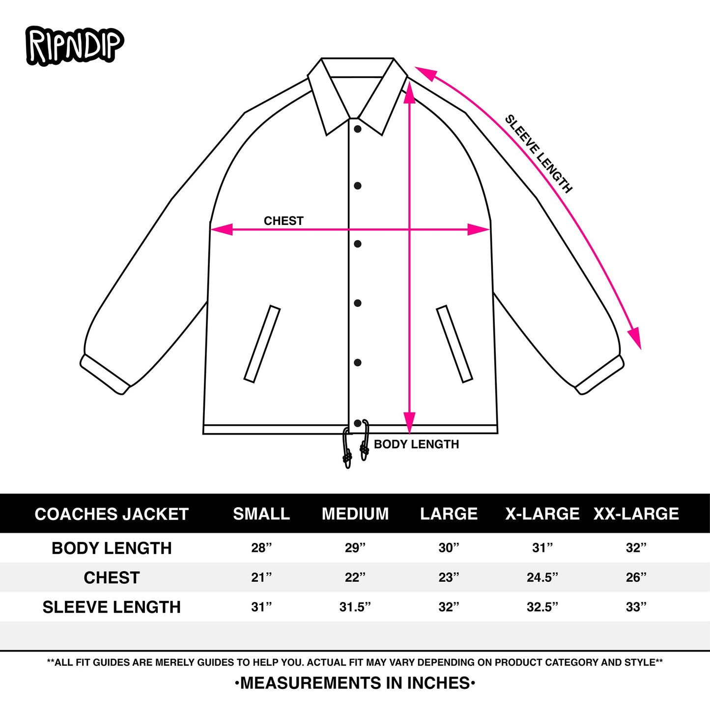 FIND OUT COACHES JACKET (BLACK)