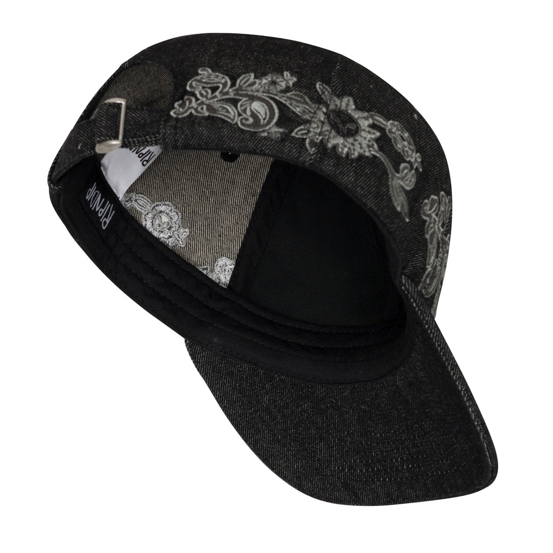 SPACE GARDEN DAD HAT (BLACK VINTAGE WASH)