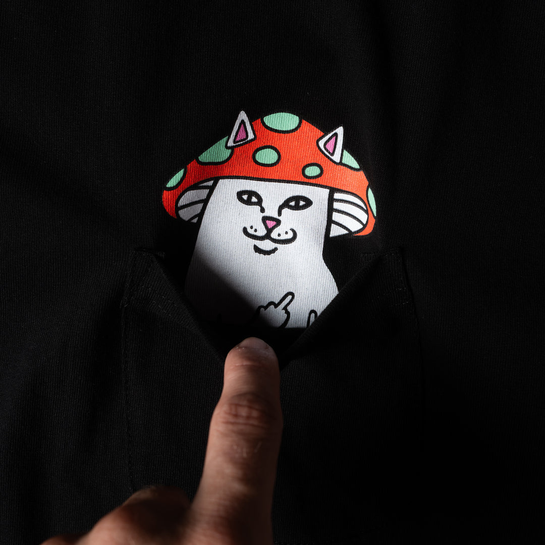 LORD SHROOMY POCKET TEE (BLACK)