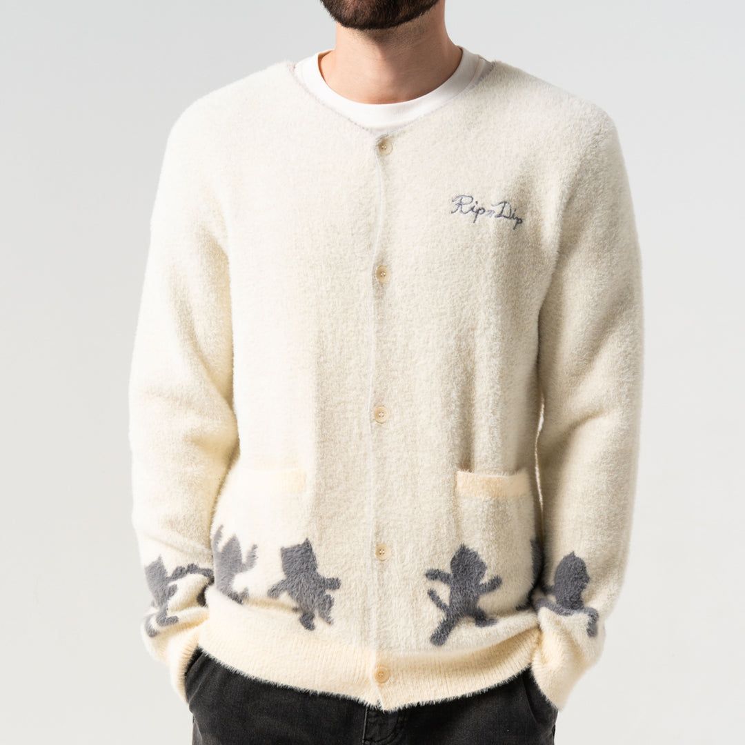 COSMIC NERM MOHAIR CARDIGAN (OFF WHITE)