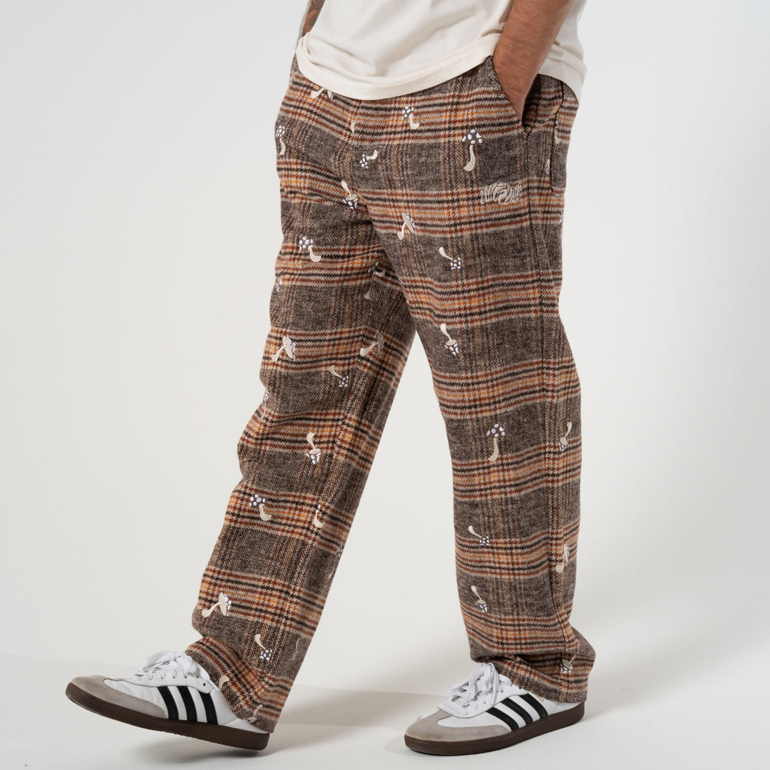EUPHORIA PANTS (BROWN PLAID)