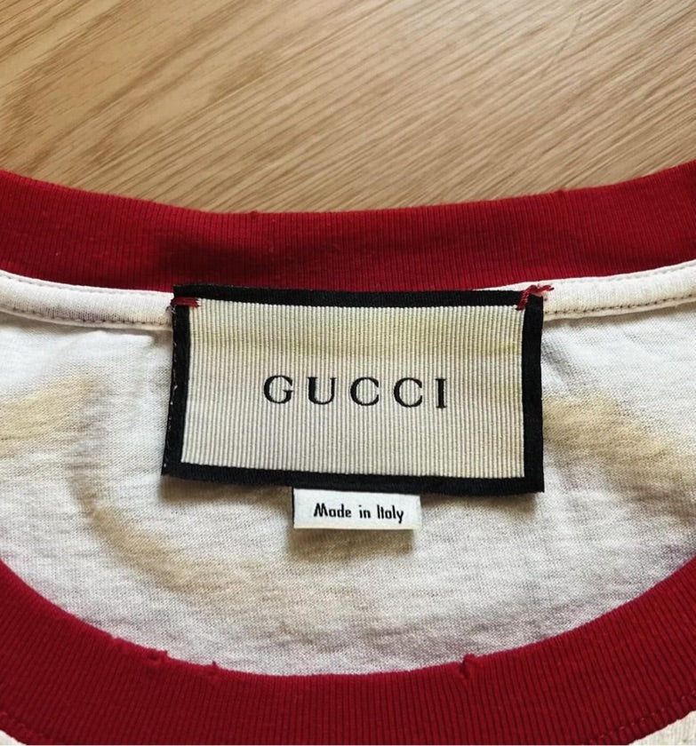 GUCCI DISTRESSED CAT TEE