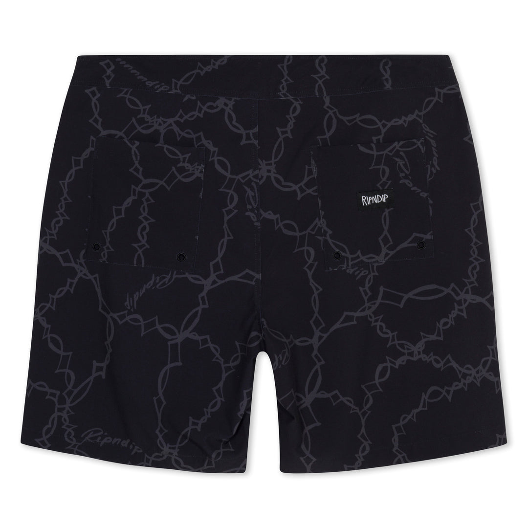 WIRED SWIM SHORTS (BLACK)