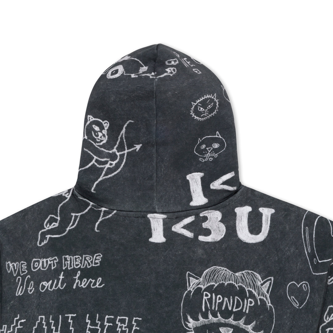 NERMAL DOMINATION HOODIE (BLACK VINTAGE)