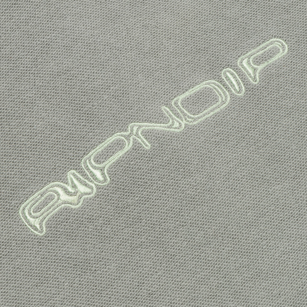 SATURN REVERSE STITCH FLEECE HOODIE (STEEL GREY)