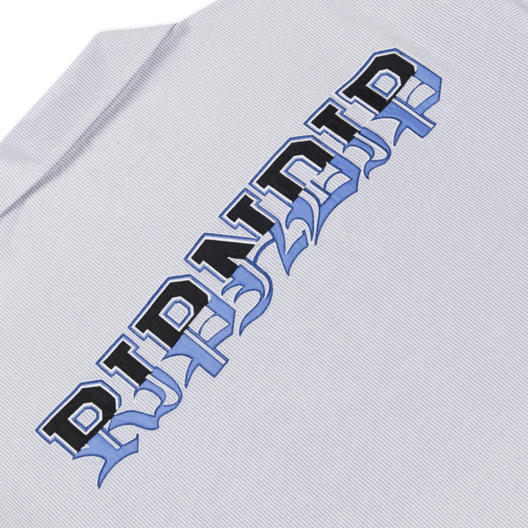 RICH SPIRIT QUARTER ZIP SHIRT (LIGHT BLUE)