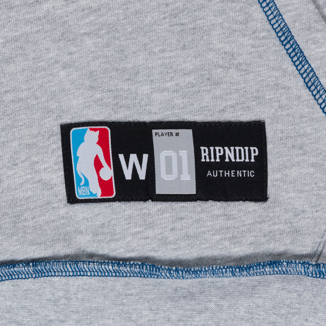 RIPNDIP ATHLETICS STITCH HOODIE (ASH HEATHER)