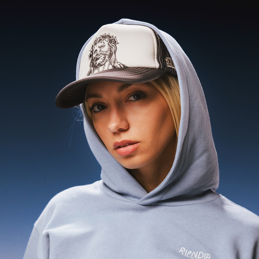 LORD SAVIOR TRUCKER HAT (DARK CHARCOAL )