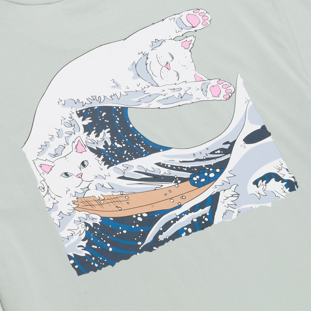 GREAT WAVE TEE (SAGE GREY)