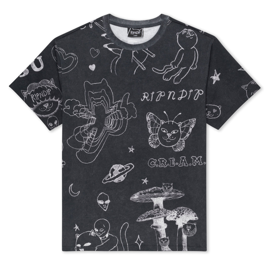 NERMAL DOMINATION TEE (BLACK WASH)