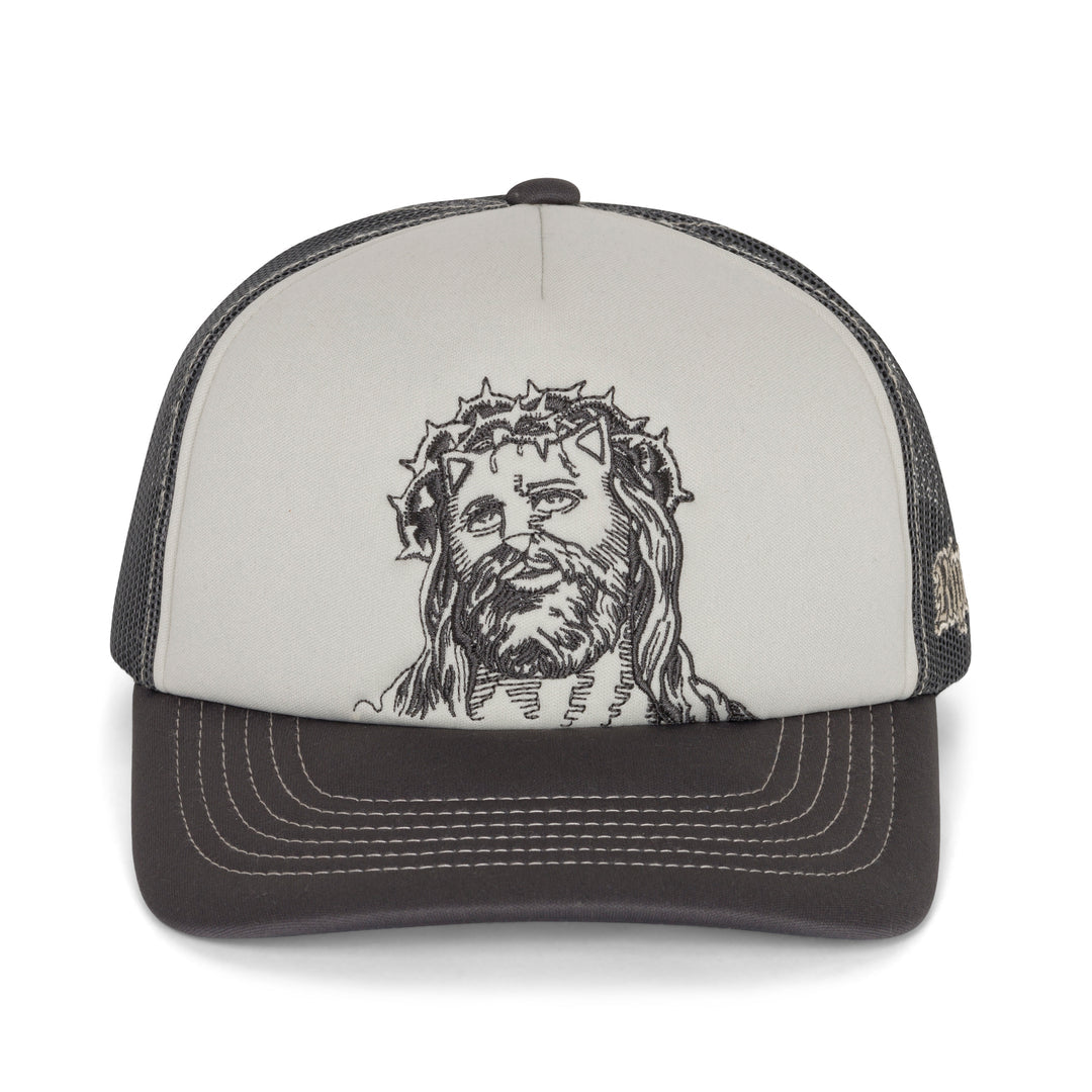 LORD SAVIOR TRUCKER HAT (DARK CHARCOAL )