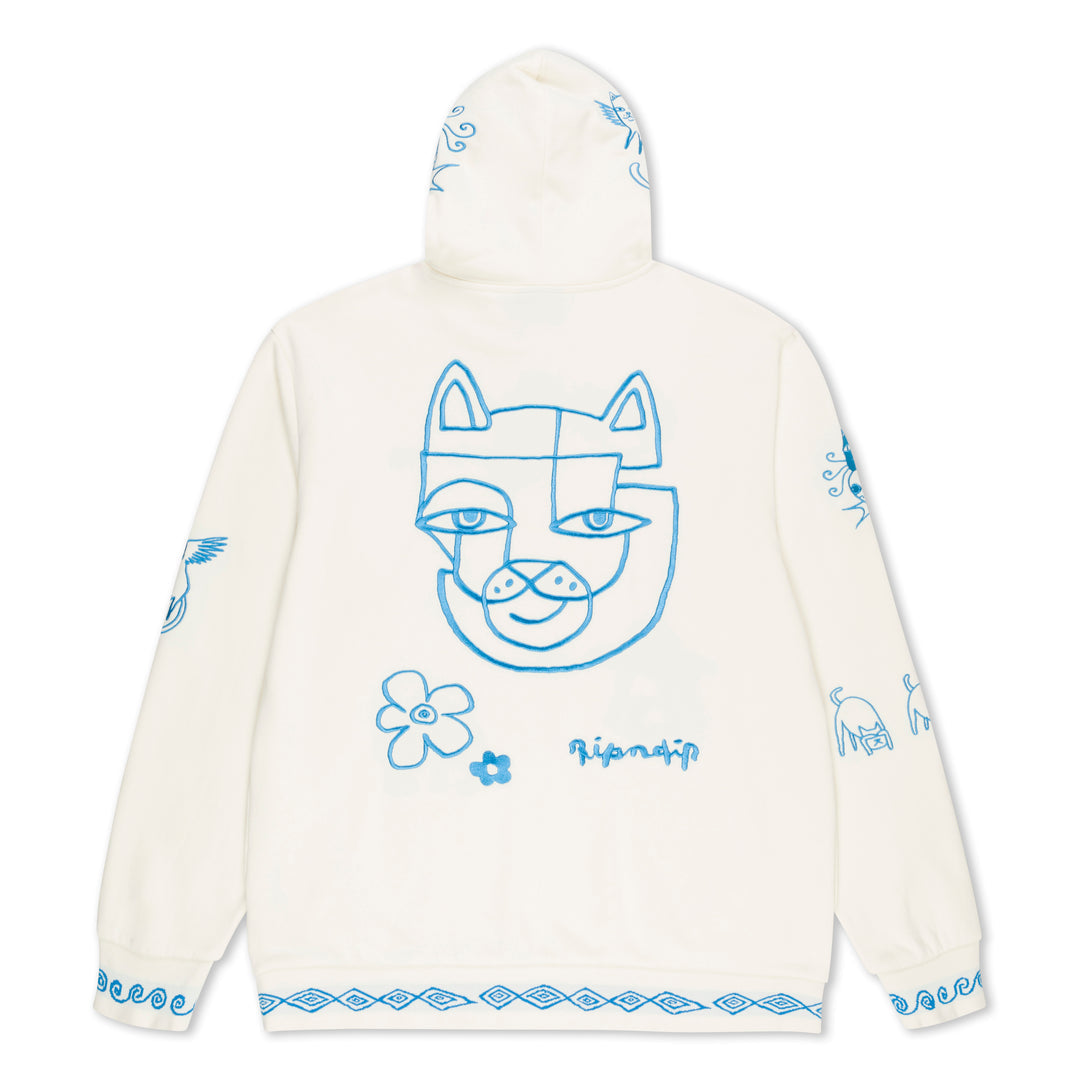 BLONDED HOODIE (OFF WHITE)