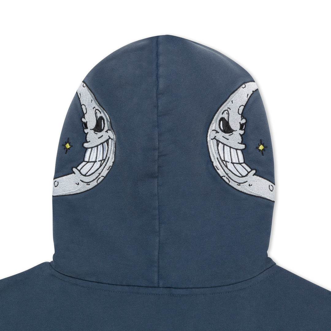 ORACLE DOUBLE HOOD HOODIE (NAVY MINERAL WASH)