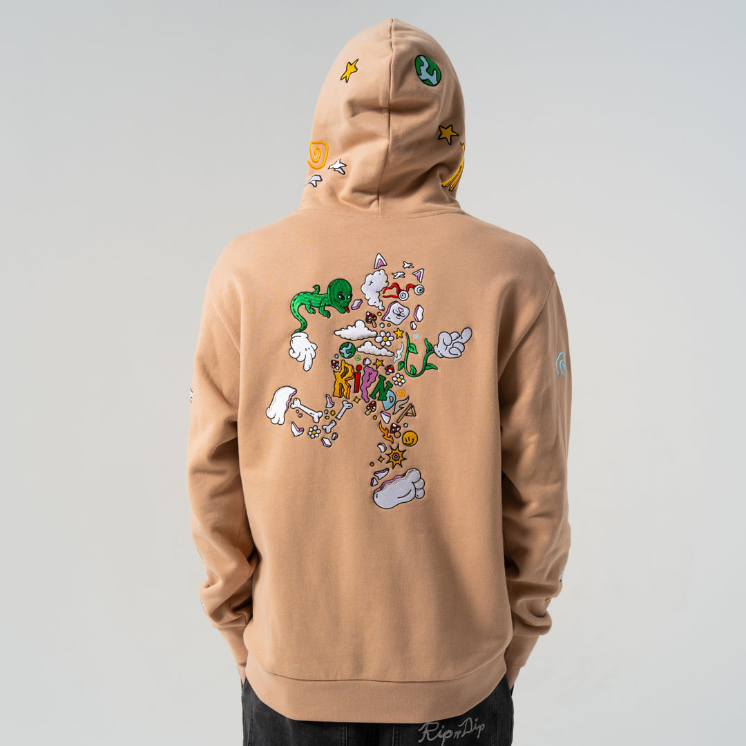 BROKEN DOWN HOODIE (ALMOND)