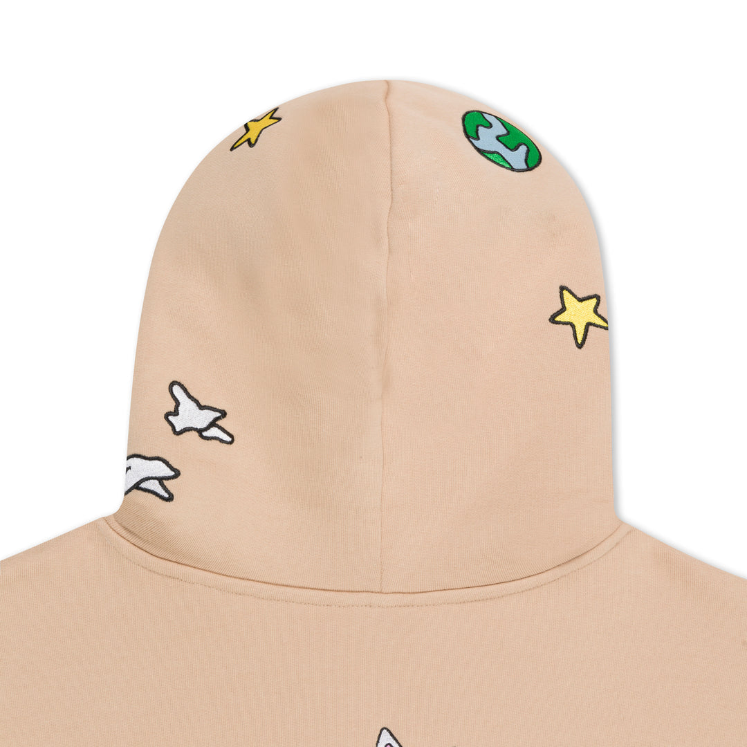 BROKEN DOWN HOODIE (ALMOND)