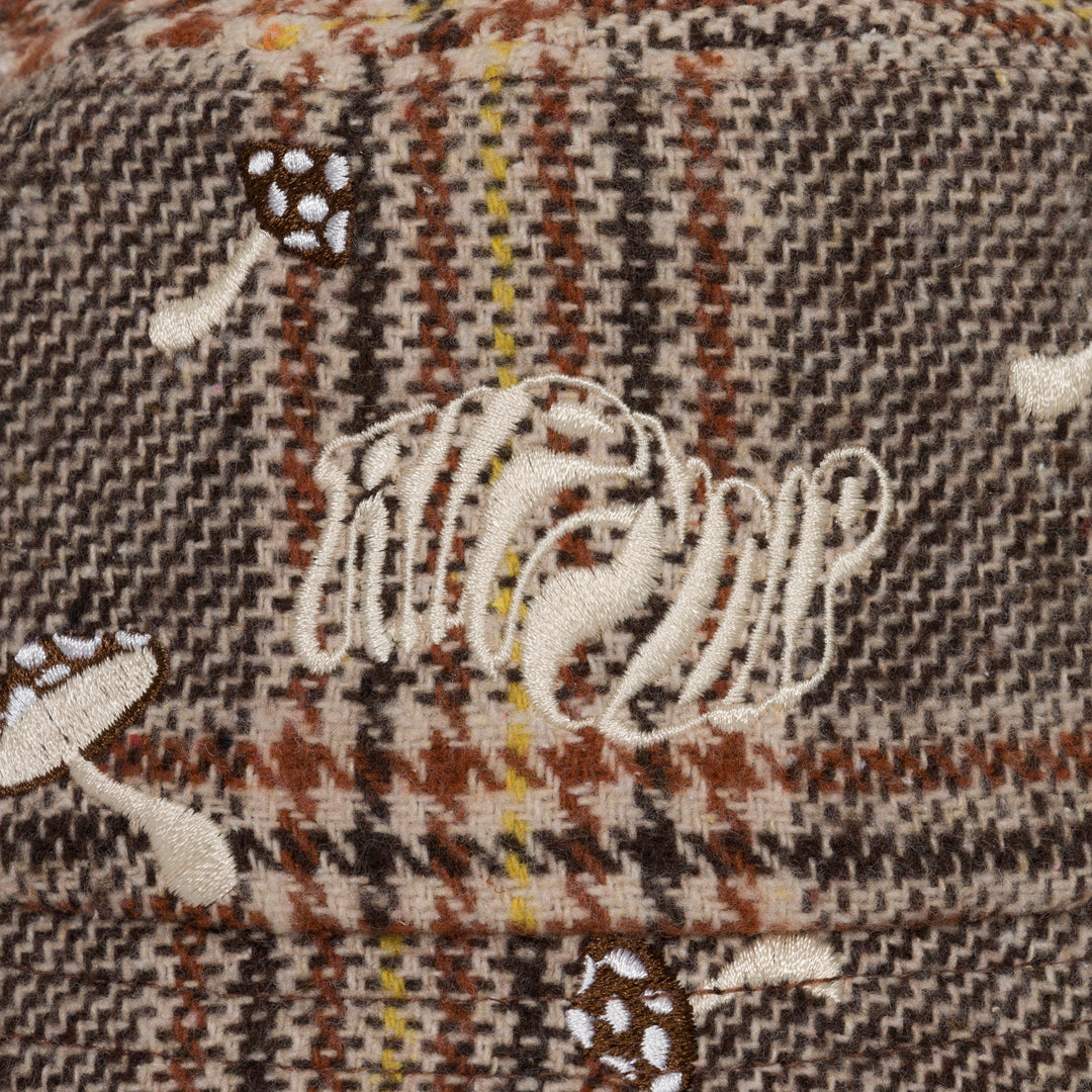 EUPHORIA BUCKET HAT (BROWN PLAID)