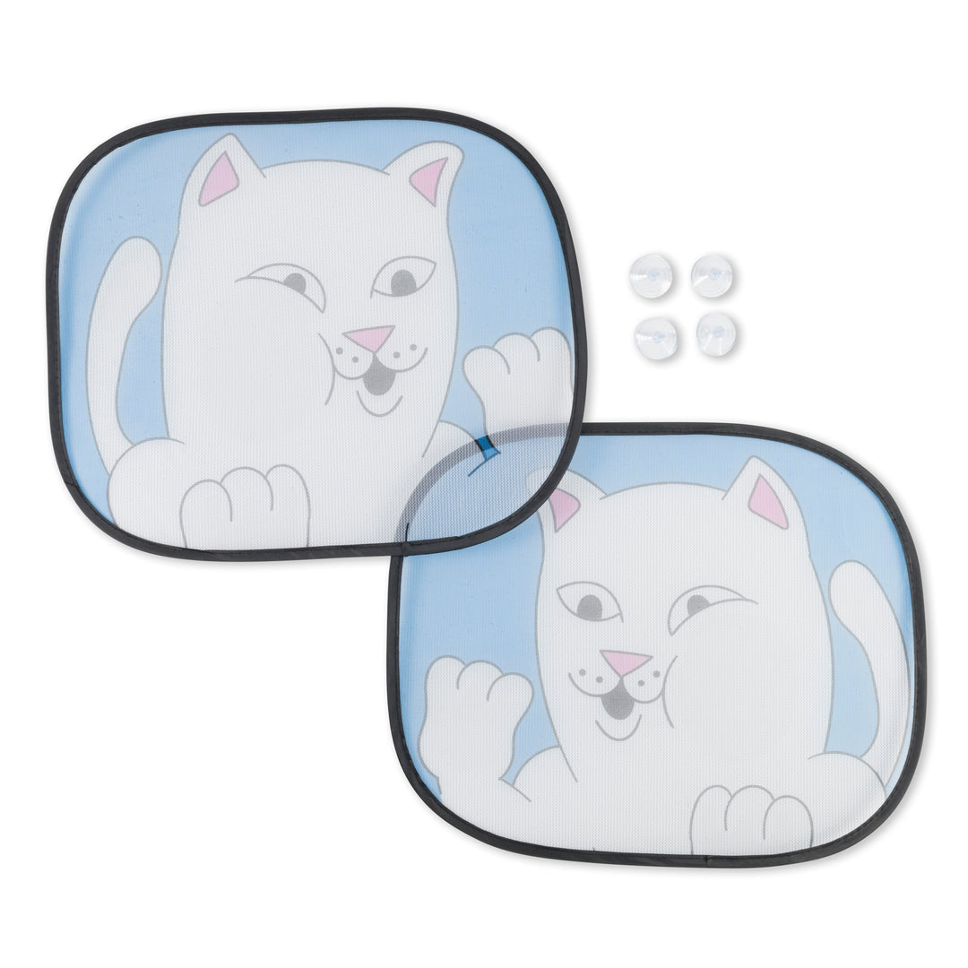 SQUISHED NERM CAR SIDE WINDOW SHADE (BLUE)