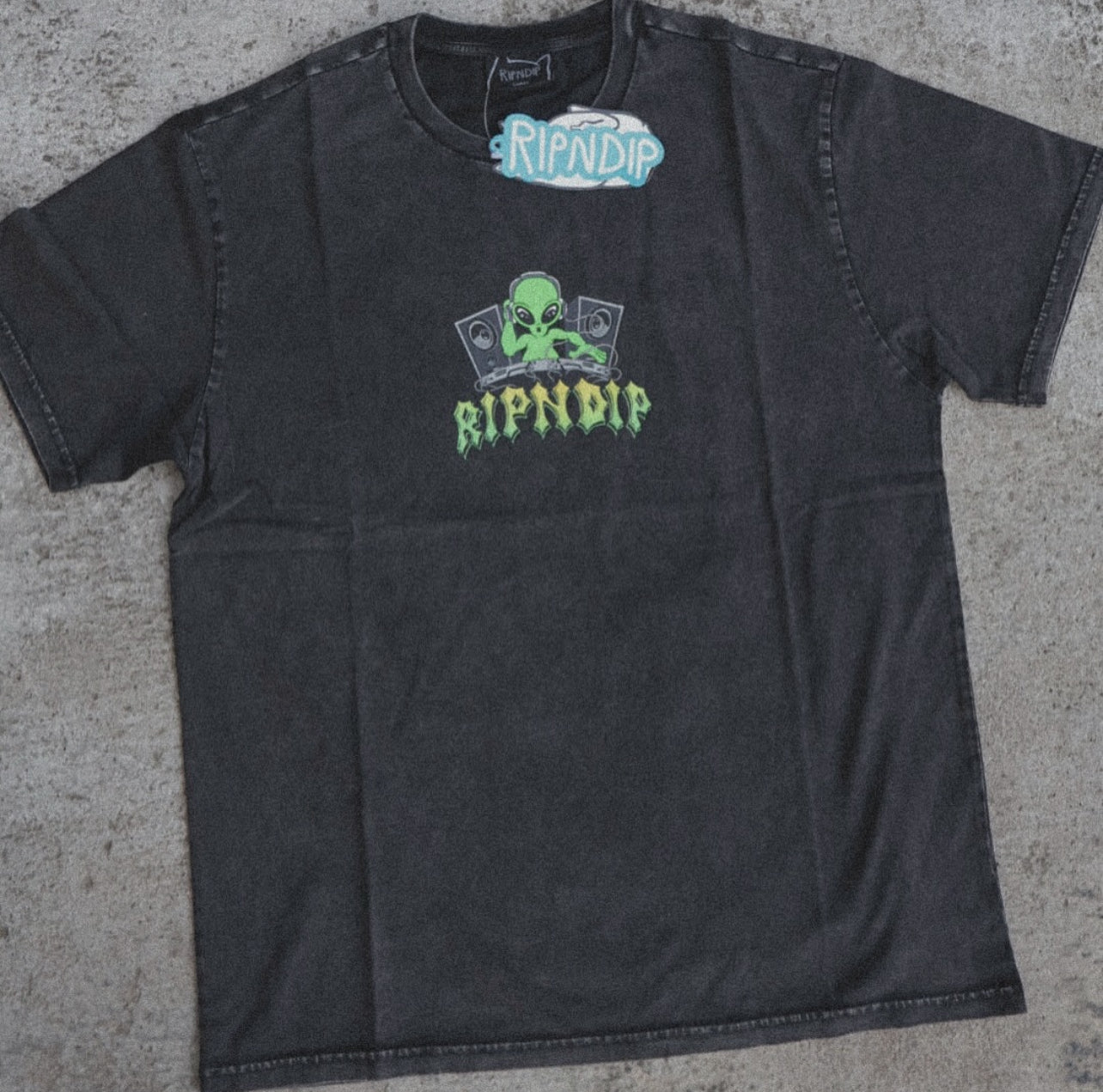 Galactic Dance Floor Tee (Black Mineral Wash)