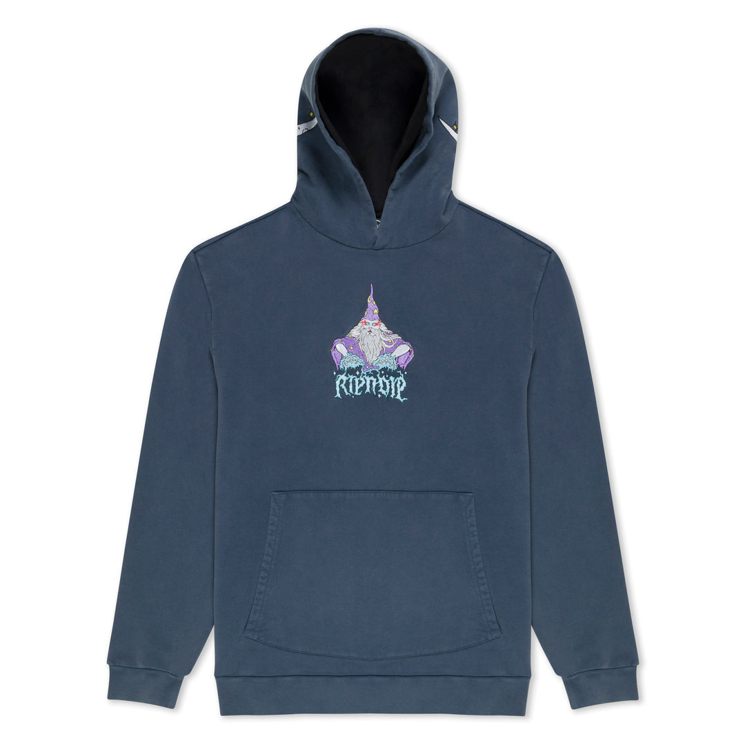 ORACLE DOUBLE HOOD HOODIE (NAVY MINERAL WASH)