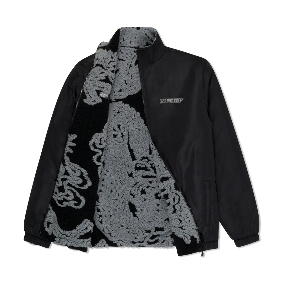 HAKU REVERSIBLE JACKET (BLACK / CHARCOAL)