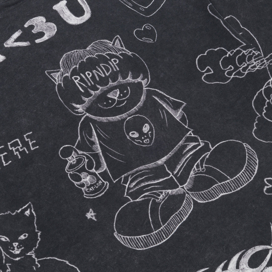 NERMAL DOMINATION TEE (BLACK WASH)