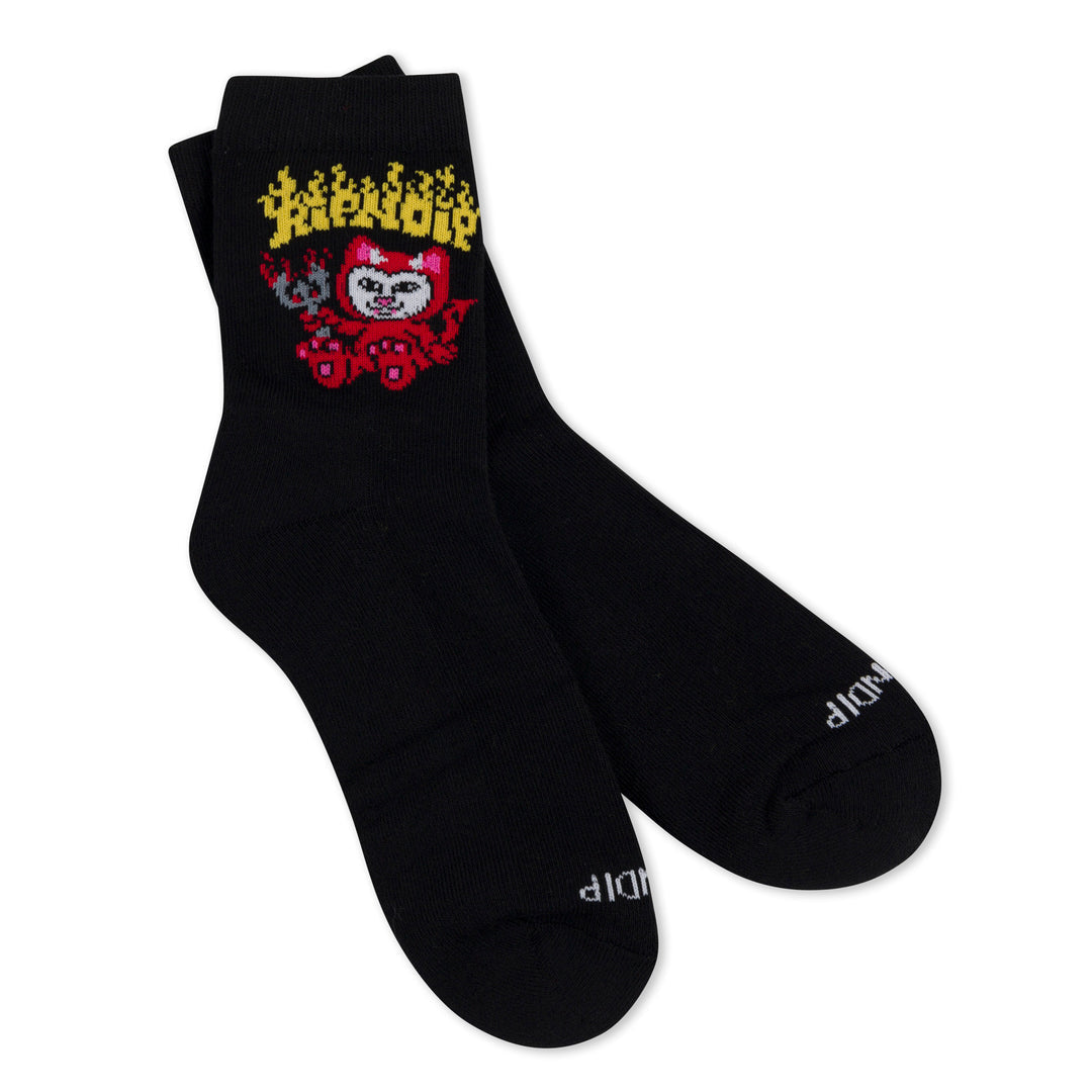 SCARY CUTE MID SOCKS (BLACK)