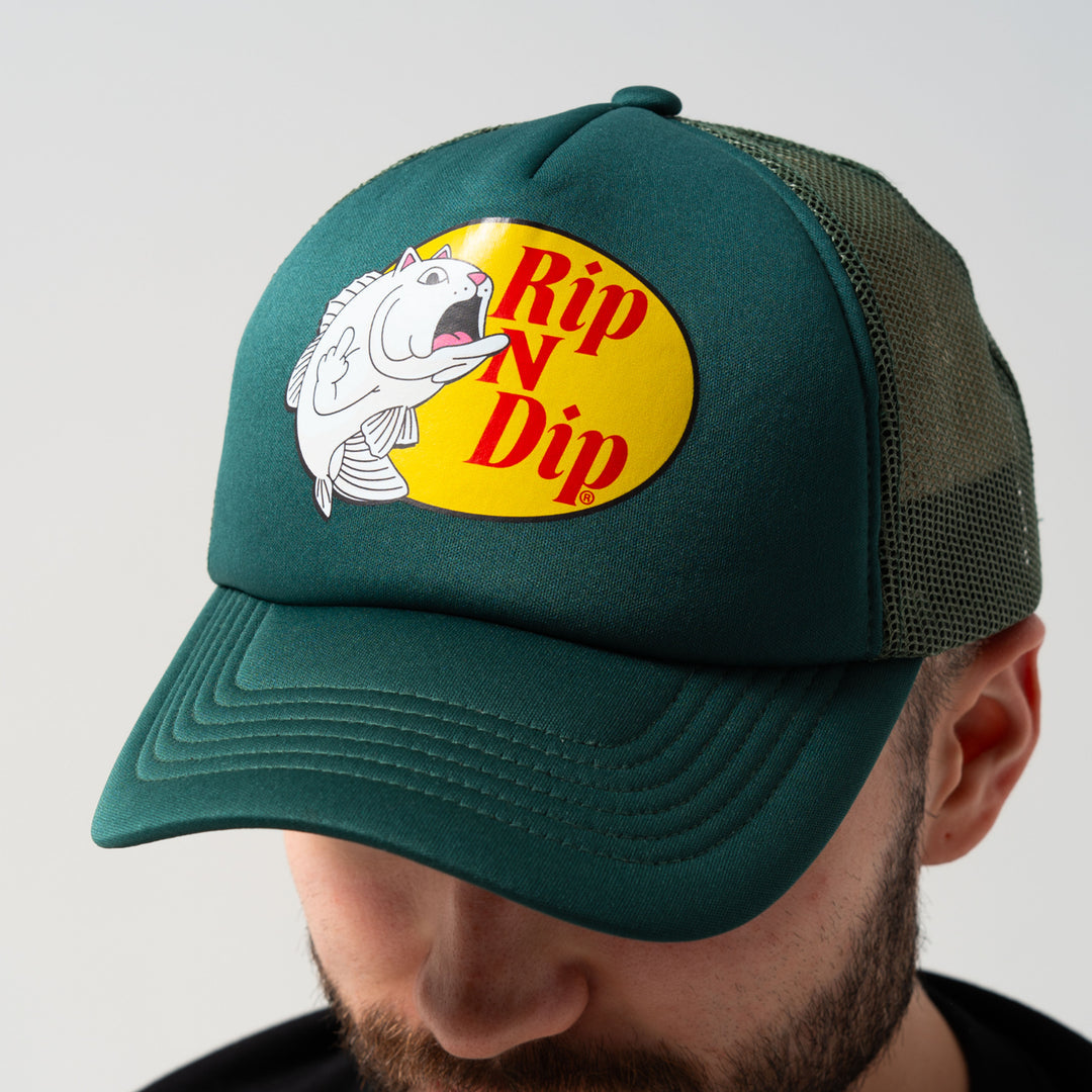 CATFISH TRUCKER HAT (LIGHT OLIVE)