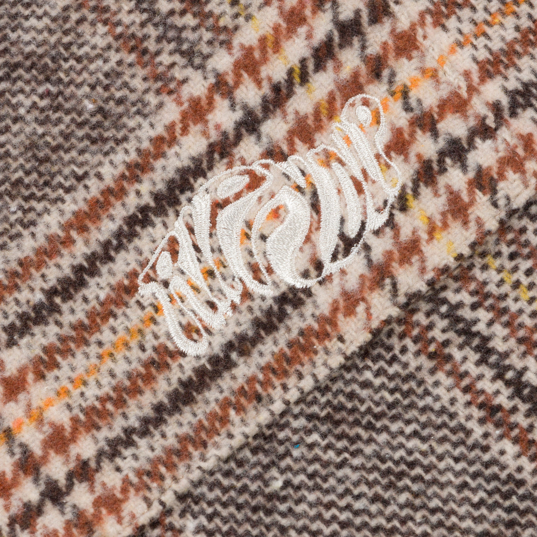 EUPHORIA BUTTON UP PLAID JACKET (BROWN PLAID)