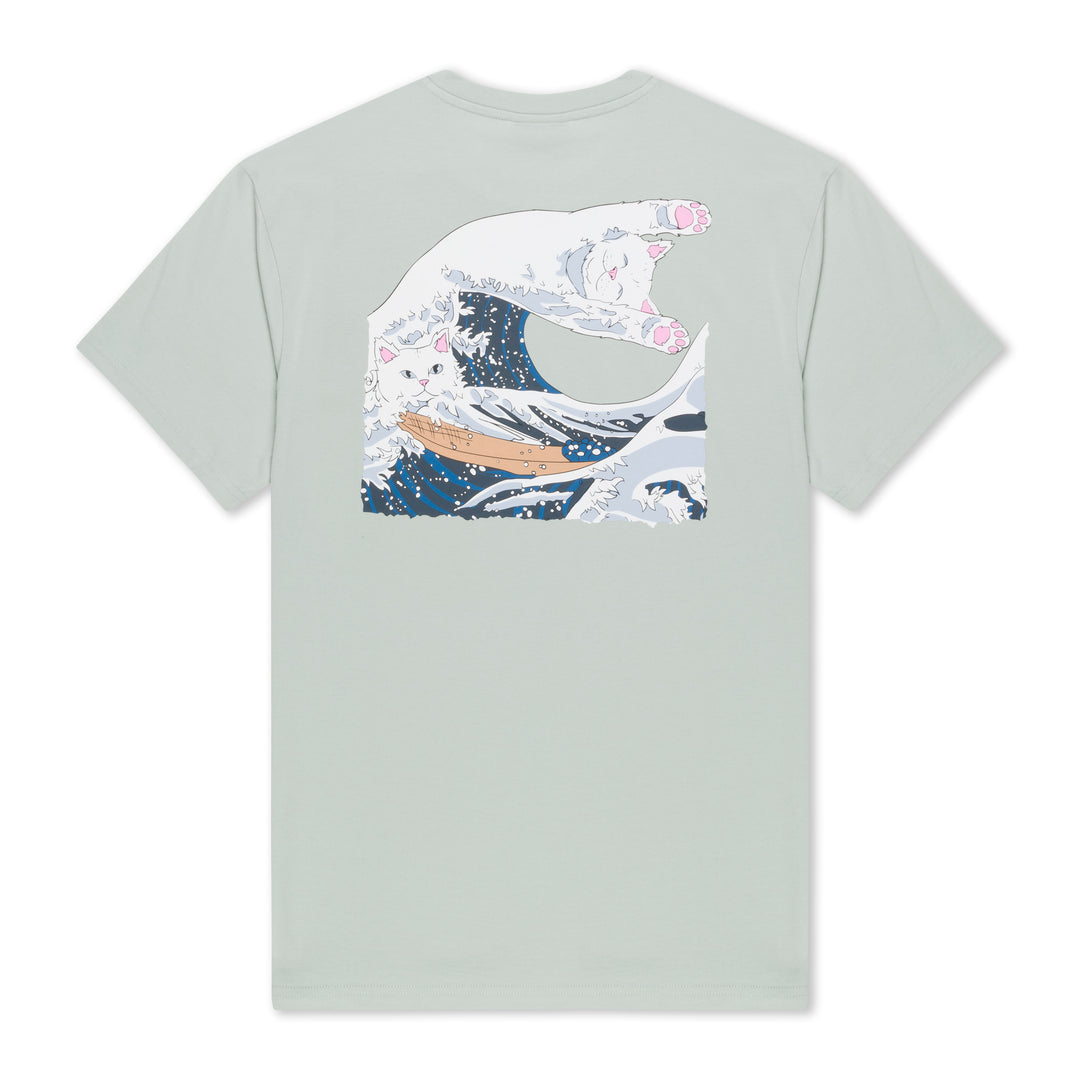 GREAT WAVE TEE (SAGE GREY)