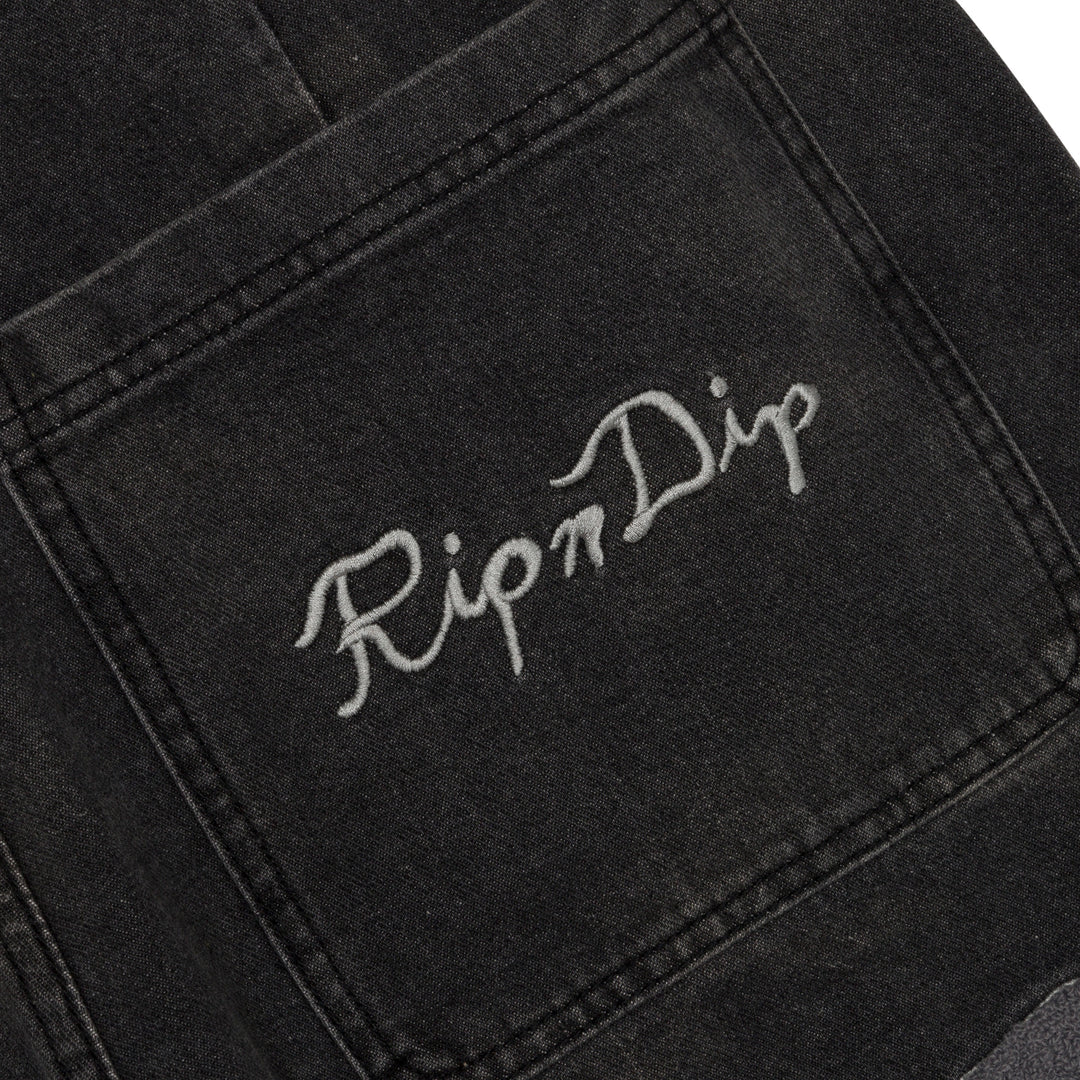 SPACE GARDEN PANTS (BLACK VINTAGE WASH)
