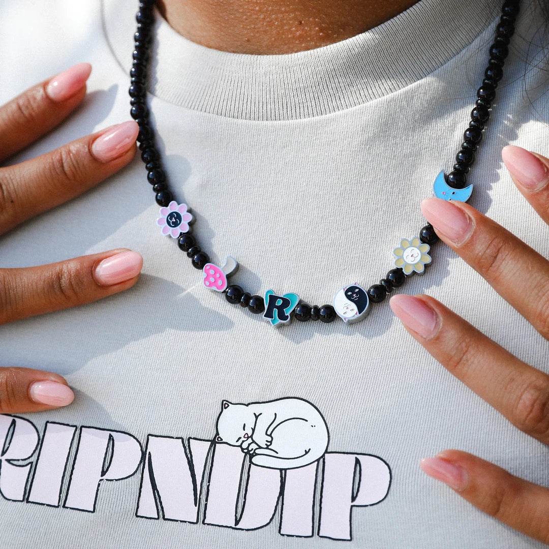 LUCKY CHARMS NECKLACE (BLACK)