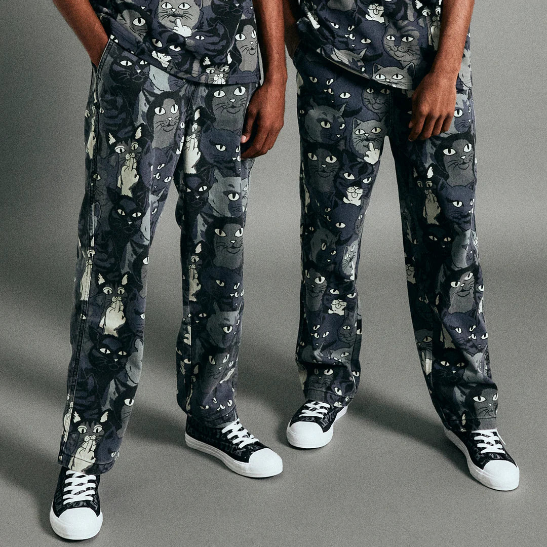 Family Tree Denim Pants (Black)