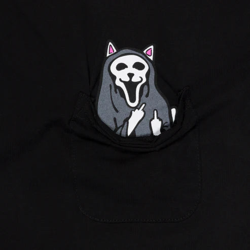TSHIRT TRICK OR TREAT POCKET (BLACK)