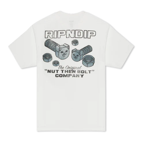 TSHIRT NUT THEN BOLT POCKET (BONE)