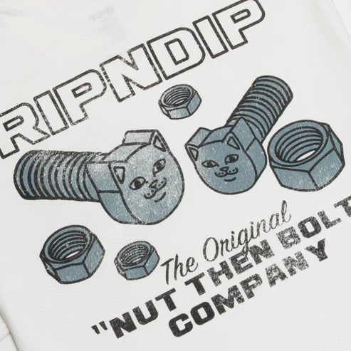 TSHIRT NUT THEN BOLT POCKET (BONE)