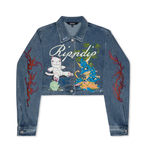 TRAVIS CROPPED DENIM JACKET (LIGHT WASH)