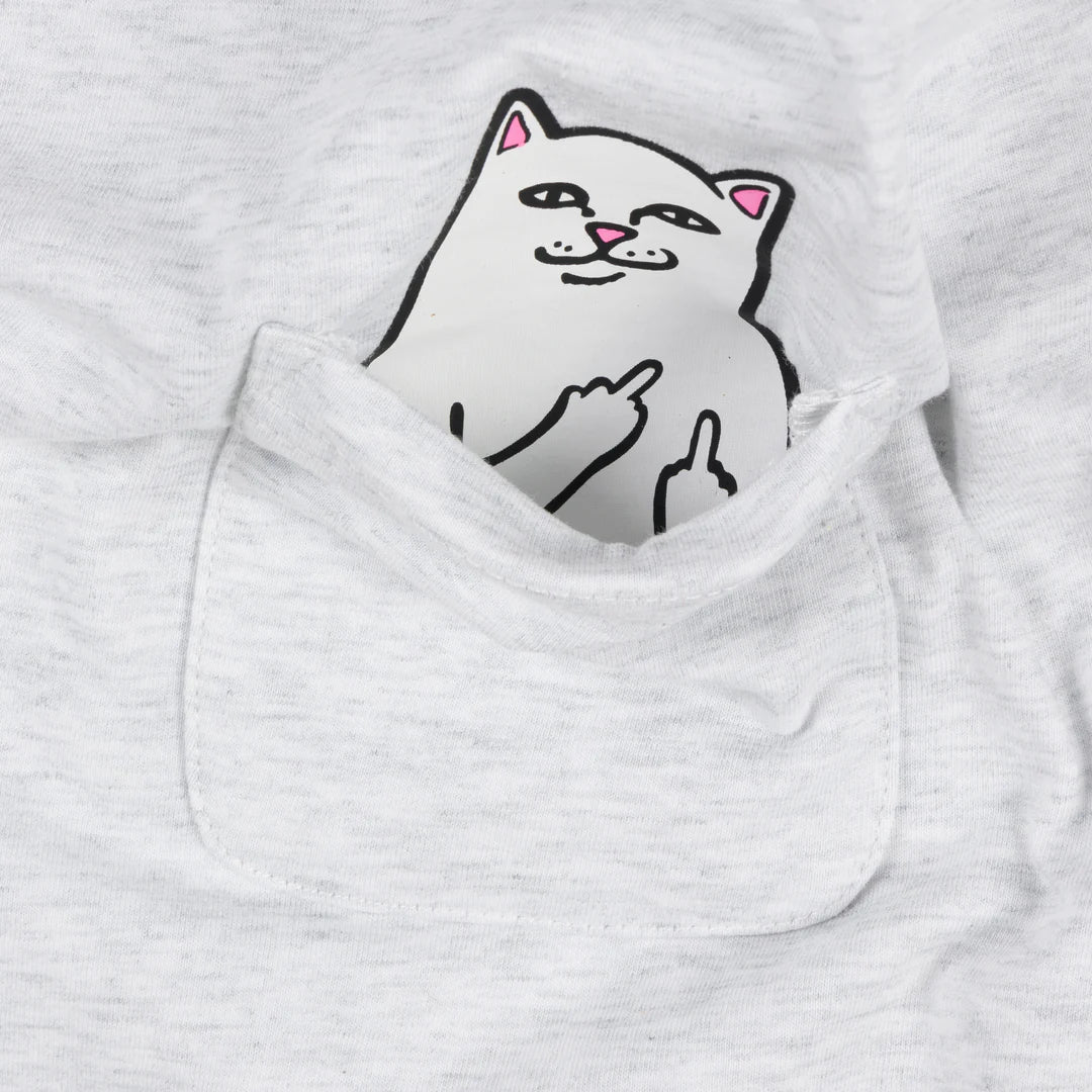 LORD NERMAL CROPPED BABY POCKET TEE (ASH HEATHER)